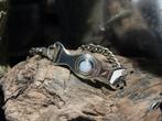 Sterling zilver & 14k goud armband met australische opaal, Overige kleuren, Nieuw, Ophalen of Verzenden, Met edelsteen