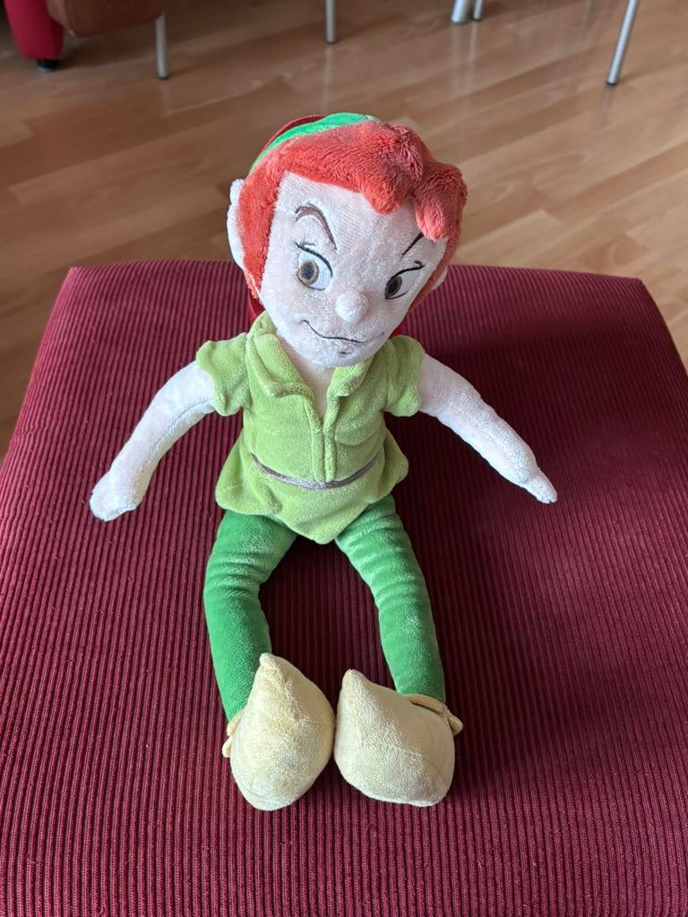 Originele Disney knuffel : Peter Pan, Ophalen, Peter Pan of Pinokkio, Zo goed als nieuw, Knuffel