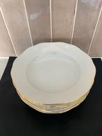 Bohemia Diepe Borden Set 8 stuks- Gouden Rand, Antiek en Kunst, Antiek | Servies los, Ophalen of Verzenden