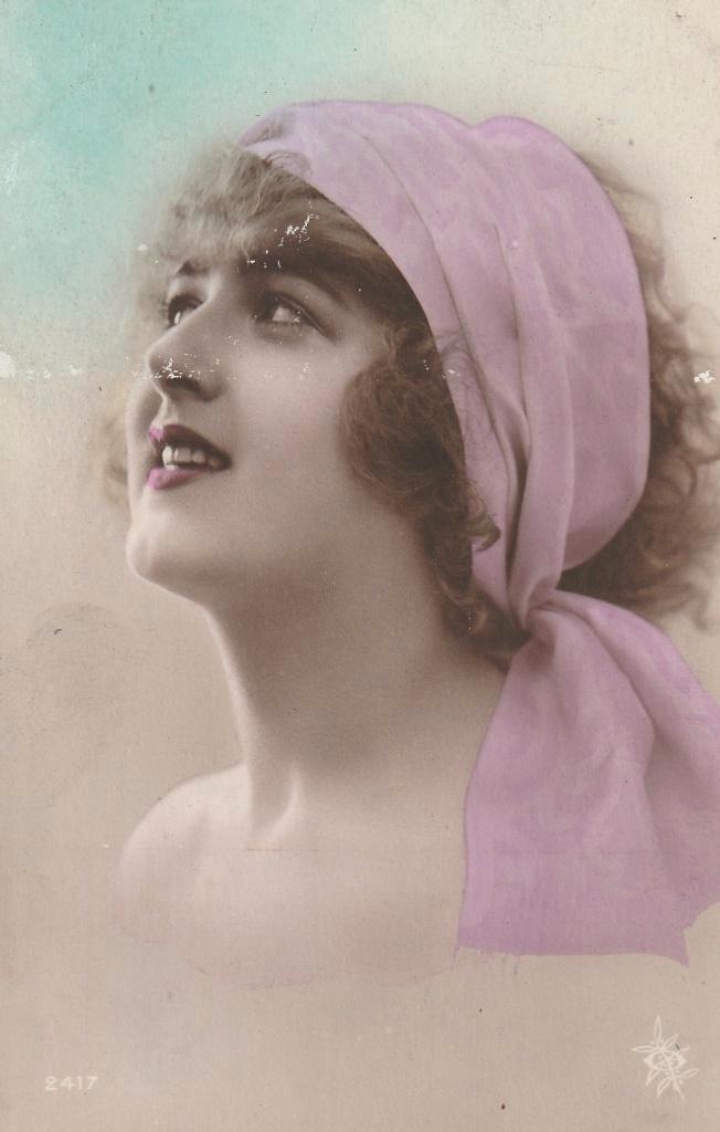 MEISJE JURK JAREN 20 ZEER MOOIE OUDE KAART KJ712, Verzamelen, Ansichtkaarten | Themakaarten, Ongelopen, Voor 1920, Overige thema's