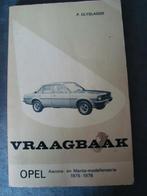 Vraagbaak opel ascona en mantra modellenserie 1975-1978, Ophalen of Verzenden