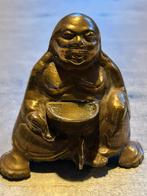 Messing geluks boeddha symbool voor succes geluk welvaart, Ophalen of Verzenden, Zo goed als nieuw, X, X
