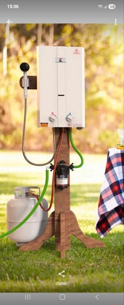 Nooddouche nodig ,De Eccotemp , de perfecte draagbare geiser, Huis en Inrichting, Badkamer | Badtextiel en Accessoires, Zo goed als nieuw