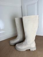 Nieuwe beige echt leren knielaarzen maat 40 - Shoecolate, Kleding | Dames, Verzenden, Nieuw, Beige