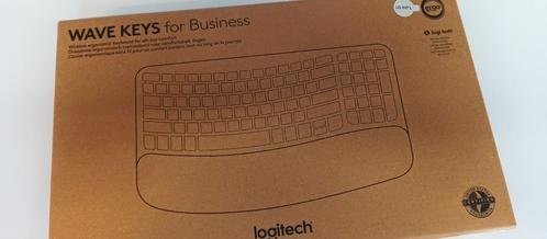 Logitech Wave Keys for Business Ergonomisch Toetsenbord, Computers en Software, Toetsenborden, Nieuw, Qwerty, Draadloos, Ergonomisch