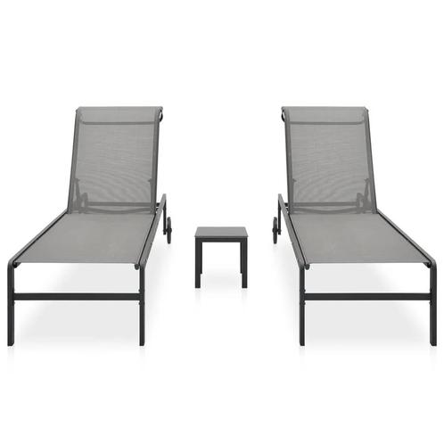 Ligbedden 2 st met tafel  €165, Tuin en Terras, Tuinmeubel-accessoires, Nieuw, Ophalen of Verzenden