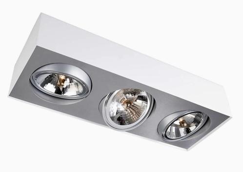 ++ Philips Lirio model Bloq 3-spot, wit, supernette staat ++, Huis en Inrichting, Lampen | Spots, Zo goed als nieuw, Plafondspot of Wandspot