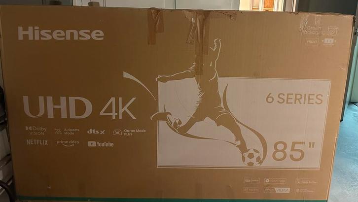 HISENSE 85A6N 85” 215CM 4K UHD SMART TV VIDAA OS, Audio, Tv en Foto, Televisies, Refurbished, 100 cm of meer, 4k (UHD), Overige merken
