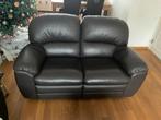 2 zits lederen bank, Ophalen, 150 tot 200 cm, Tweepersoons, Zo goed als nieuw