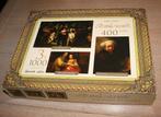 Rembrandt puzzels uitgave rijksmuseum 3 x 1000 stukjes, Ophalen of Verzenden, 500 t/m 1500 stukjes, Zo goed als nieuw, Legpuzzel