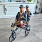 Retro beelden Laurel & Hardy op een driewieler, Ophalen of Verzenden