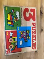 Vintage Jumbo 3 Puzzles in 1 Doos, Ophalen of Verzenden, Minder dan 500 stukjes, Gebruikt, Legpuzzel