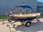 Corsiva sloep 450 met 4PK motor + Kantel TRAILER!, Watersport en Boten, Ophalen, Zo goed als nieuw, Minder dan 70 pk, 3 tot 6 meter