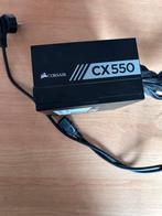 CORSAIR CX 550 WATT 80 PLUS BRONZE ATX POWER SUPPLY CX550, Computers en Software, Interne voedingen, Ophalen of Verzenden, Zo goed als nieuw