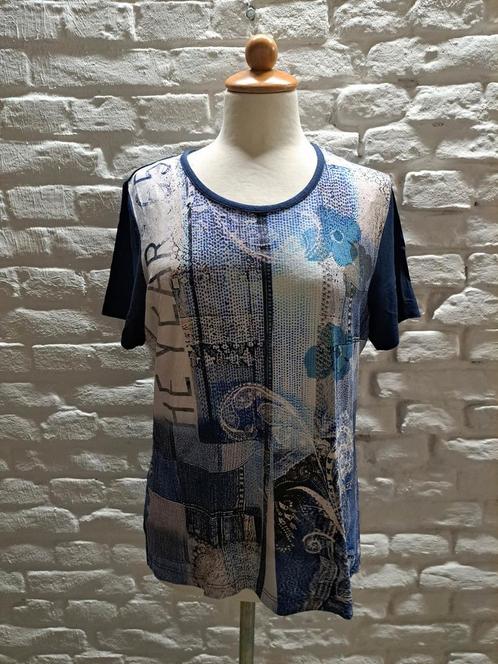 T-shirt charles Vogele maat 38, Kleding | Dames, T-shirts, Zo goed als nieuw, Maat 38/40 (M), Blauw, Korte mouw, Verzenden