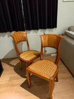 Teakhouten stoel, Ophalen, Twee, Bruin, Zo goed als nieuw