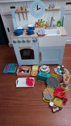 Tidlo speelgoed keuken blauw (compleet met accessoires), Kinderen en Baby's, Speelgoed | Speelkeukens, Ophalen, Zo goed als nieuw