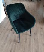 4 donkergroene eetkamer stoelen, Ophalen, Gebruikt, Overige kleuren, Vier