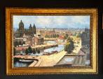 Cees Muller 'Summer in Amsterdam' Schilderij, Antiek en Kunst, Ophalen of Verzenden