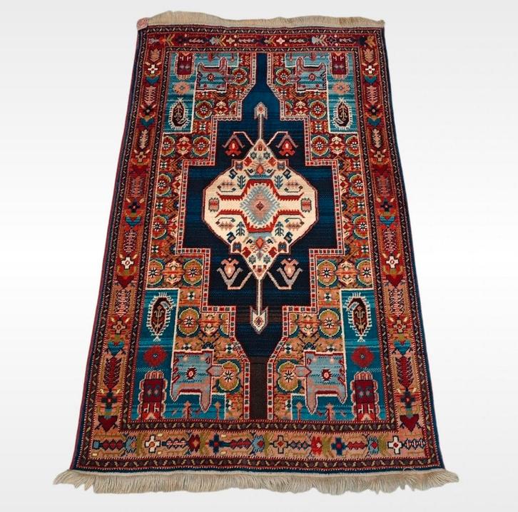Vintage Perzische nomad style vloerkleed Karian 118x196cm, Huis en Inrichting, Stoffering | Tapijten en Kleden, Gebruikt, 100 tot 150 cm