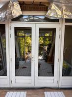 Kunststof tussenbouw/opbouw kozijnen met dubbel glas, Kunststof, Deurkozijn, Zo goed als nieuw, Ophalen