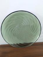 Villeroy & Boch "Swirl" groene glazen borden set van 6 stuks, Ophalen of Verzenden, Bord(en), Overige stijlen, Glas