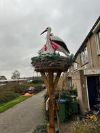 Te huur: Uniek ooievaarsnest voor geboorteaankondiging., Ophalen, Gebruikt, Geboortebord