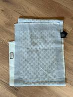 Gucci sjaal grijs wit uniseks te koop, Ophalen of Verzenden, Zo goed als nieuw, Sjaal