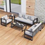 Loungeset Madrid  Loungeset Aluminium Loungebank Tuinset, 5 zitplaatsen, Ophalen of Verzenden, Bank, Loungeset