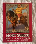 Morte Subite Bier, Verzamelen, Biermerken, Ophalen of Verzenden, Gebruikt, Reclamebord, Plaat of Schild, Overige merken