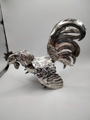 zilver haan tafelstuk 830S Frans?  237 gram Heel mooi beschikbaar voor biedingen
