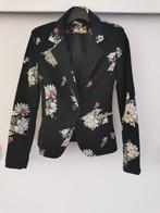 Miss One jasje met bloemenprint mt. S, Verzenden, Zwart, Nieuw, Jasje