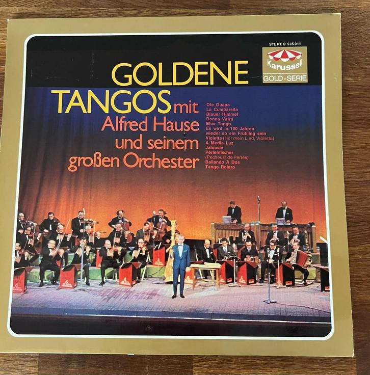 LP Golden Tango's mit Alfred Hause und sienem grosen Orches, Cd's en Dvd's, Vinyl | Pop, Zo goed als nieuw, 1960 tot 1980, 12 inch