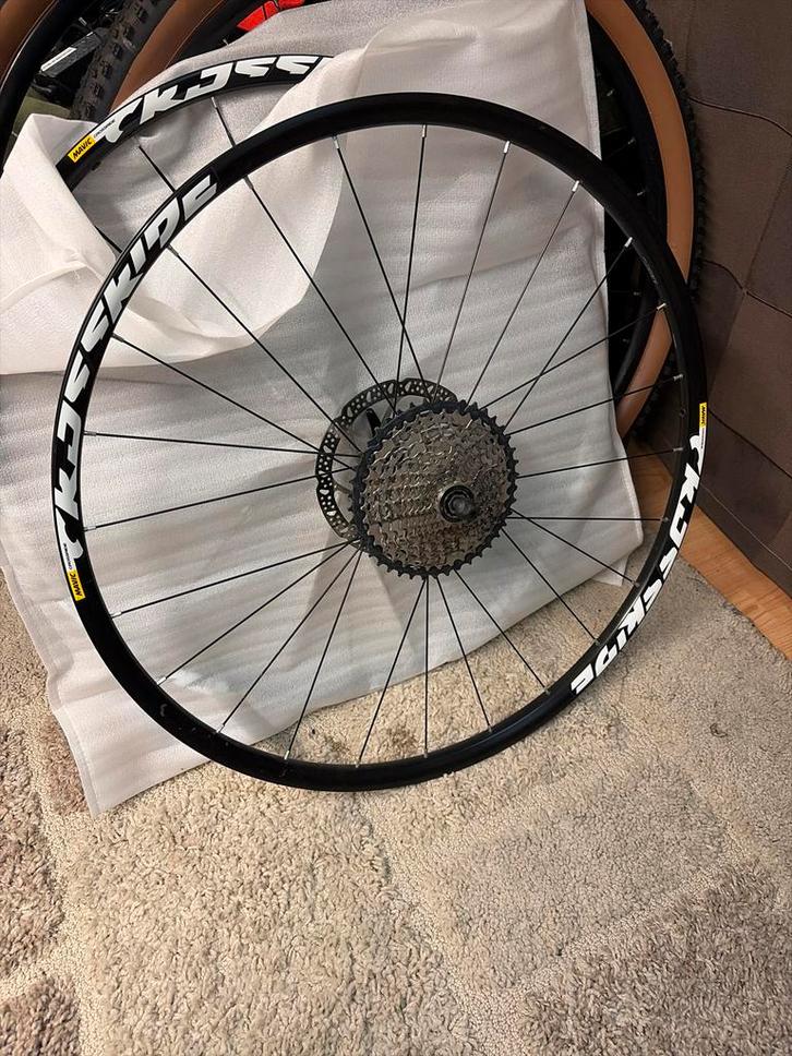 Mavic Crossride achter wiel, Fietsen en Brommers, Fietsonderdelen, Gebruikt, Mountainbike, Wiel, Ophalen