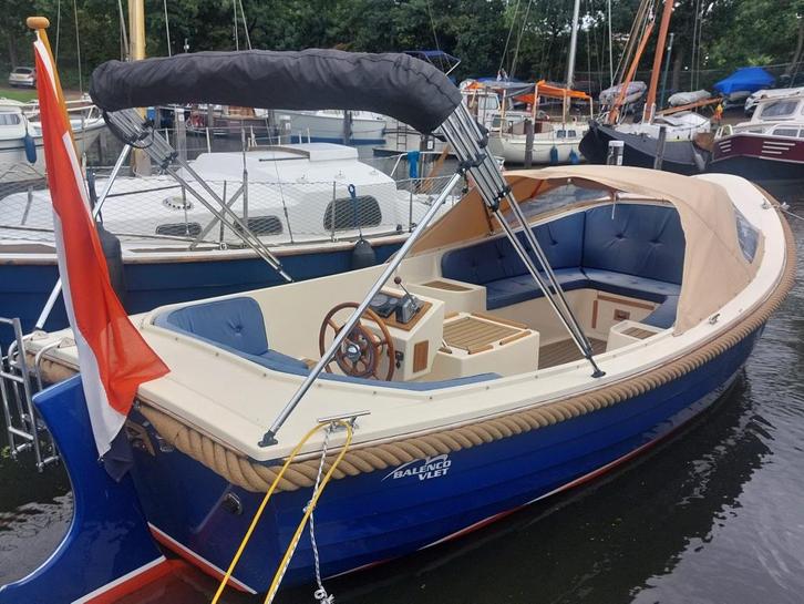 Balenco vlet-sloep 740 met trailer, Watersport en Boten, Sloepen, Gebruikt, 10 tot 30 pk, 6 meter of meer, Binnenboordmotor, Diesel