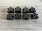 8 Carcassonne Meeples - Zwart, Een of twee spelers, Ophalen of Verzenden, Gebruikt, 999 Games b.v.