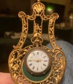 Kleine dames remontoir zakhorloge, Sieraden, Tassen en Uiterlijk, Horloges | Antiek, Zakhorloge, 1900 tot 1930, Verguld, Zilver
