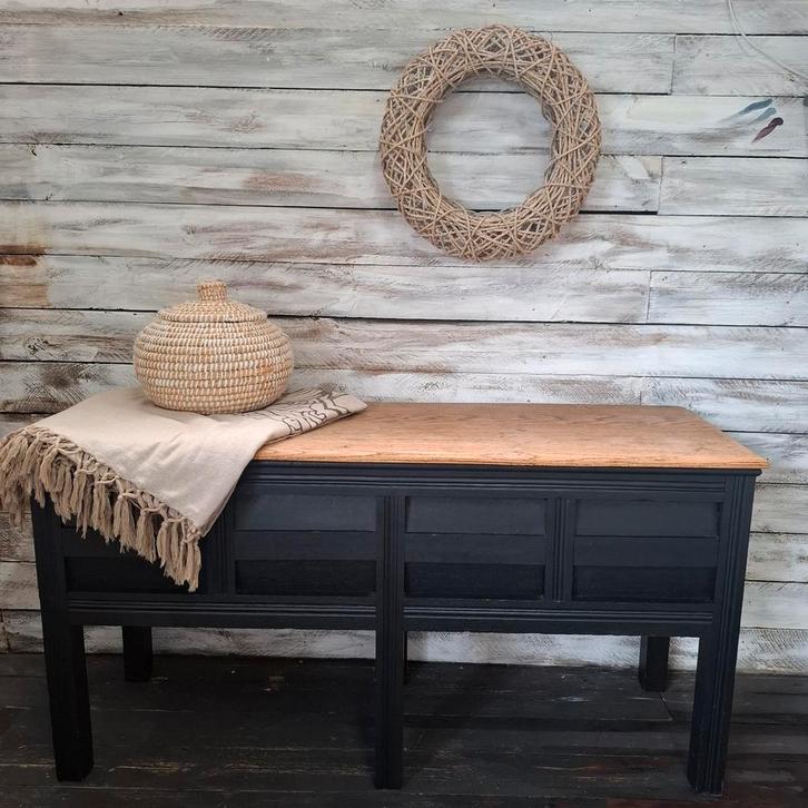 #Hipz Stoere opbergbank dekenkist, Huis en Inrichting, Kasten | Overige, Zo goed als nieuw, Ophalen