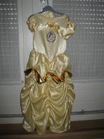 Prinsessenjurk Belle, Kinderen en Baby's, Carnavalskleding en Verkleedspullen, Ophalen of Verzenden, Zo goed als nieuw, 110 t/m 116