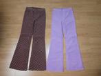 2x H&M rib Flare broek (pull on) mt 134, Broek, Gebruikt, Meisje, H&M