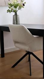 Vier eetkamerstoelen, Huis en Inrichting, Stoelen, Ophalen, Zo goed als nieuw, Stof, Vier