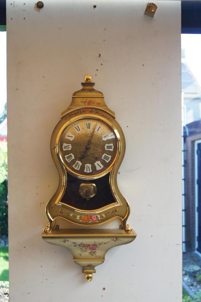 Boulle klok met console, Antiek en Kunst, Antiek | Klokken, Ophalen of Verzenden