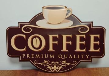 Coffee premium quality reclamebord van metaal wandbord deco beschikbaar voor biedingen