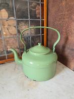 Reseda groen emaille ketel waterketel, Antiek en Kunst, Antiek | Emaille, Ophalen of Verzenden
