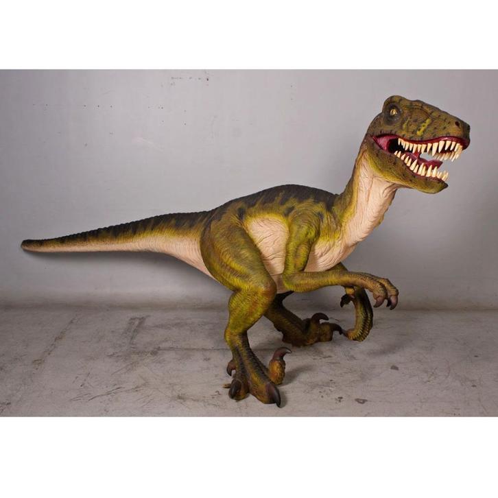 Dromaeosaurus – Dinosaurus beeld Lengte 342 cm, Verzamelen, Dierenverzamelingen, Nieuw, Overige typen, Ophalen