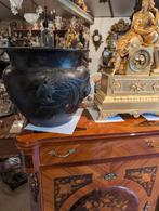 Grote antieke Japanse Sier vaas 43 doorsnede 34 h. €200., Antiek en Kunst, Ophalen