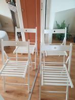 Ikea 4x klapstoel wit / Terje, Huis en Inrichting, Stoelen, Ophalen of Verzenden, Gebruikt, Wit