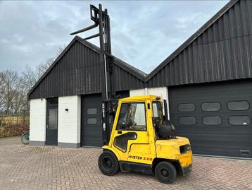 Hyster 3 ton gas 3 delige mast sideshift cabine 2004 marge
