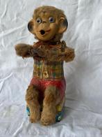 Vintage speelgoed blik bellen blaasende aap Japan, Ophalen of Verzenden