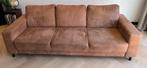 Suede bank - Driepersoons, Huis en Inrichting, Banken | Bankstellen, Gebruikt, Driepersoons, 75 tot 100 cm, Rechte bank